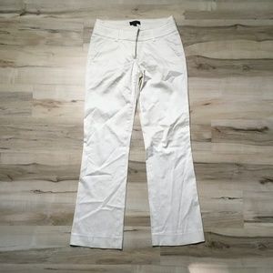 Bebe silk like beige white pants